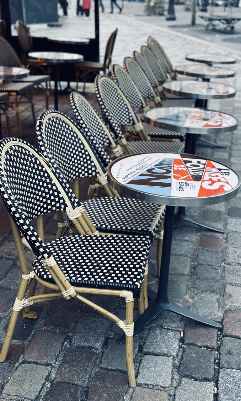 Cafe chairs in Paris